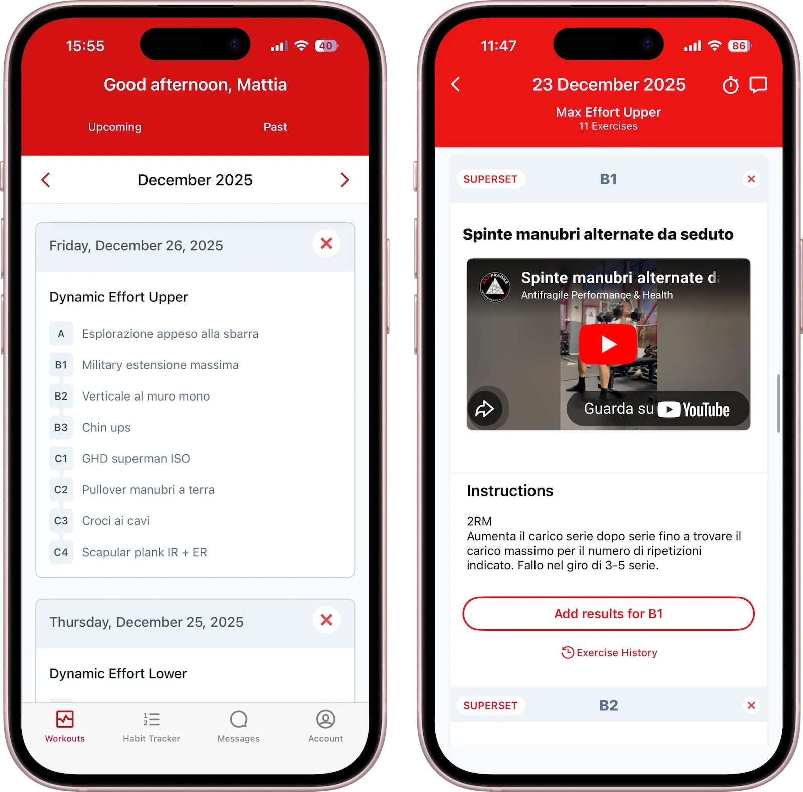 Screen TrueCoach